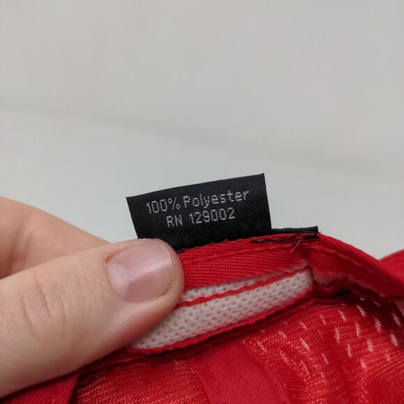 Otto Men's Strapback Hat Red Size OSFM 100% Polyester Adjustable - Picture 8 of 8